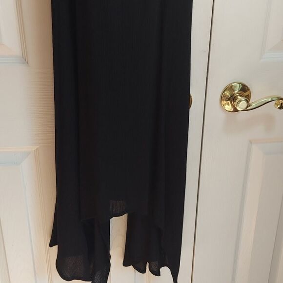 Altar'd State Black Halter Crochet Top Dress Sz S - Picture 3 of 10